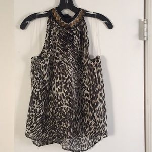 Sheer Leopard Print top